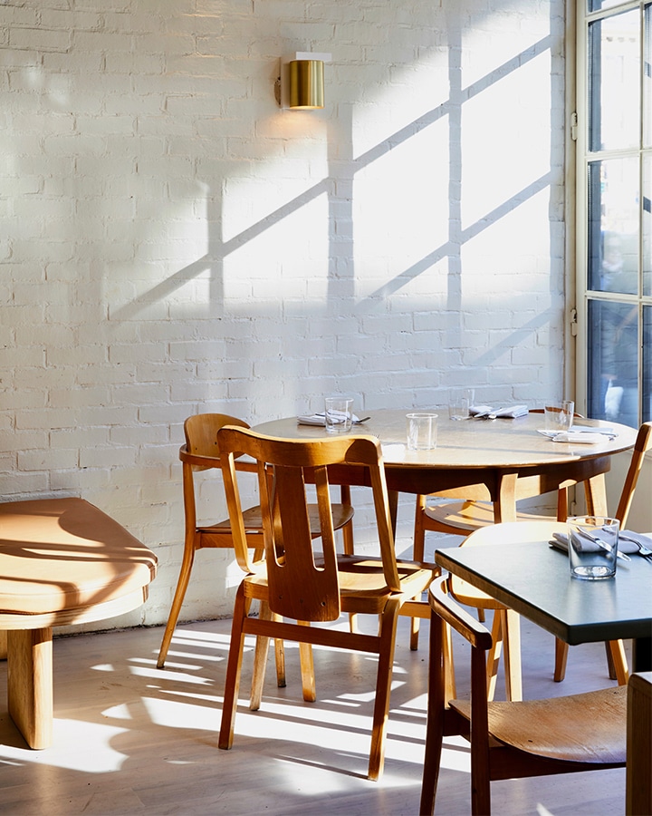 A dining room table