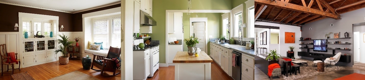 A kitchen with a sink and a window