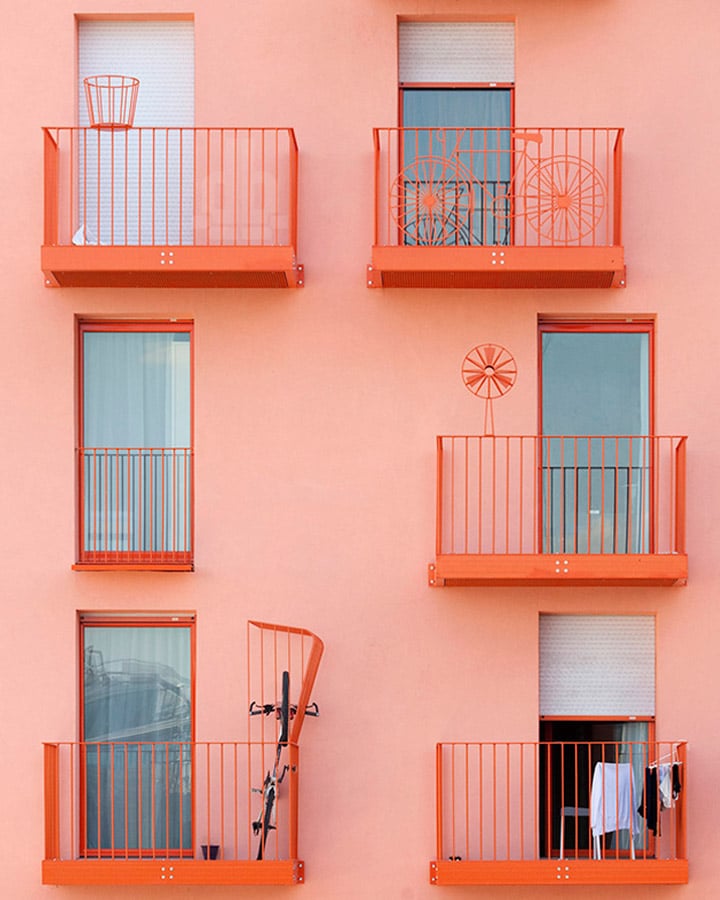 A chair sitting in front of a window