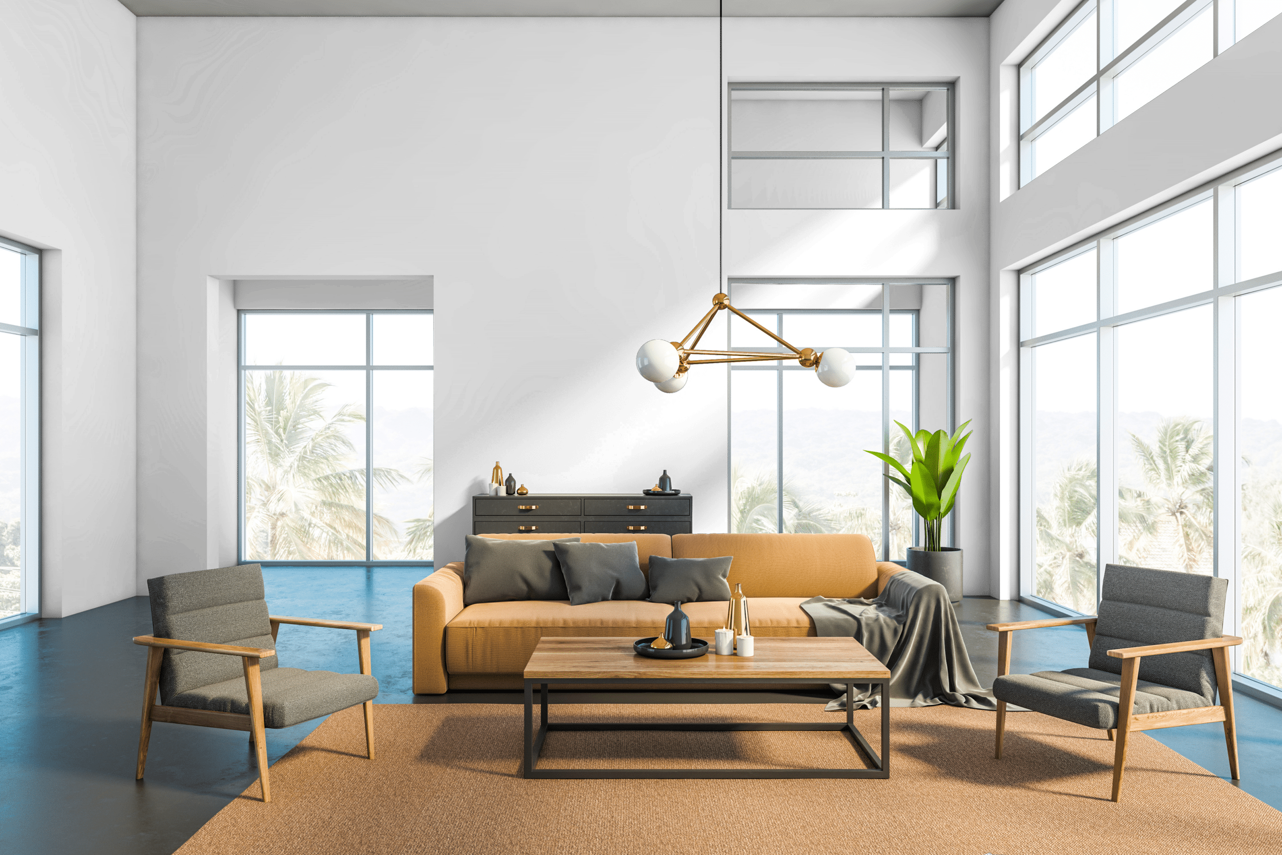 coffee leather dapper living room
